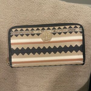 Tory Burch Multicolor Zigzag Wallet